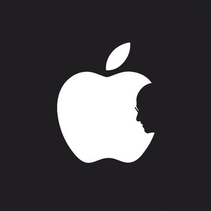 Logo diseñado por un estudiante japonés con motivo de la muerte de Steve Jobs.